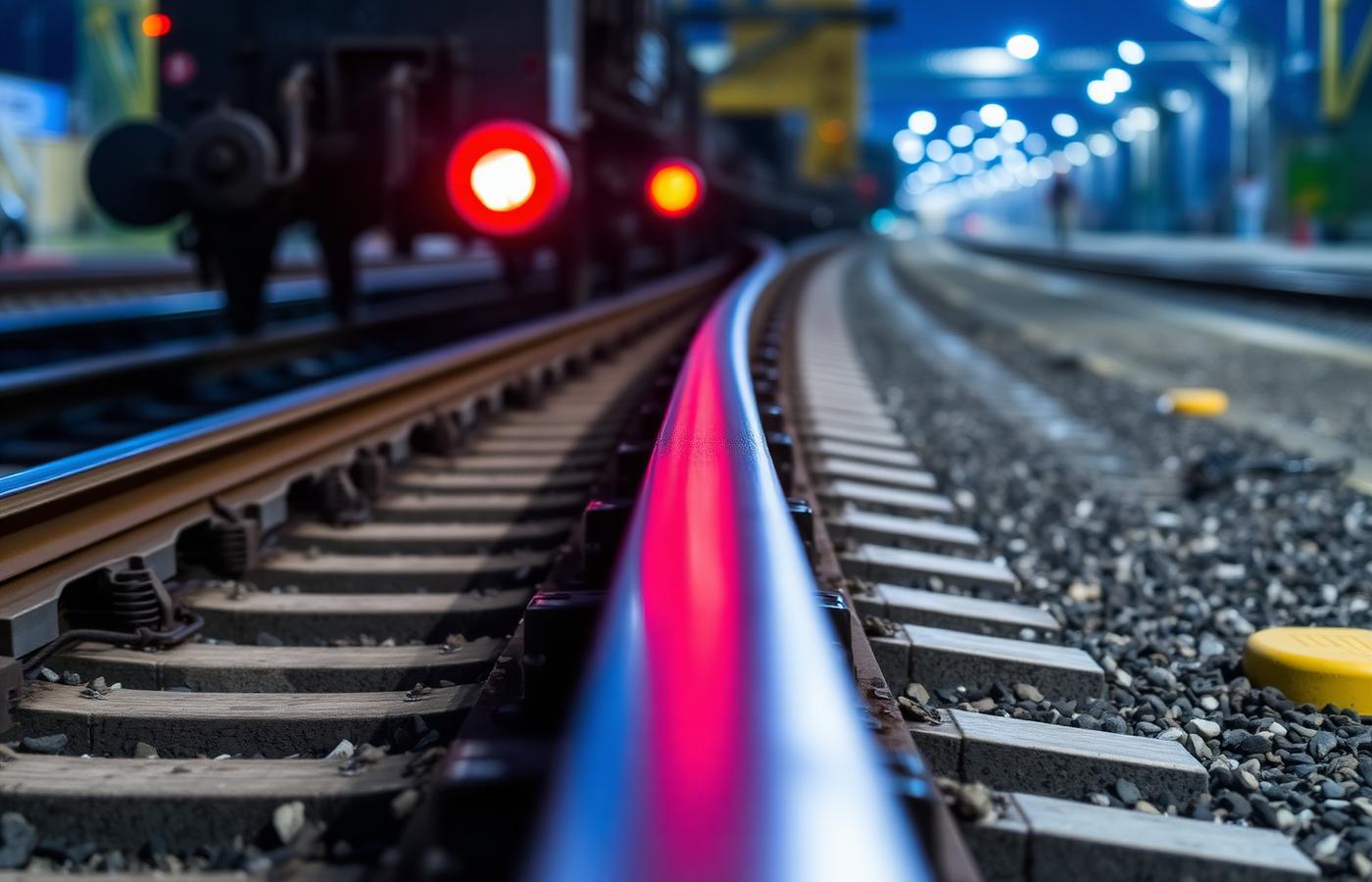 Bahnübergang mit Sicherungspersonal